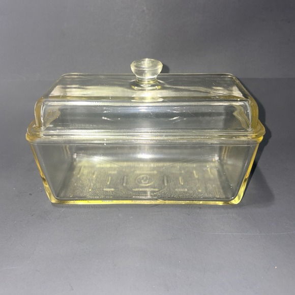 Westinghouse Other - Vintage 1940's Westinghouse Glass Refrigerator Storage Dish w/Lid 9"x5"